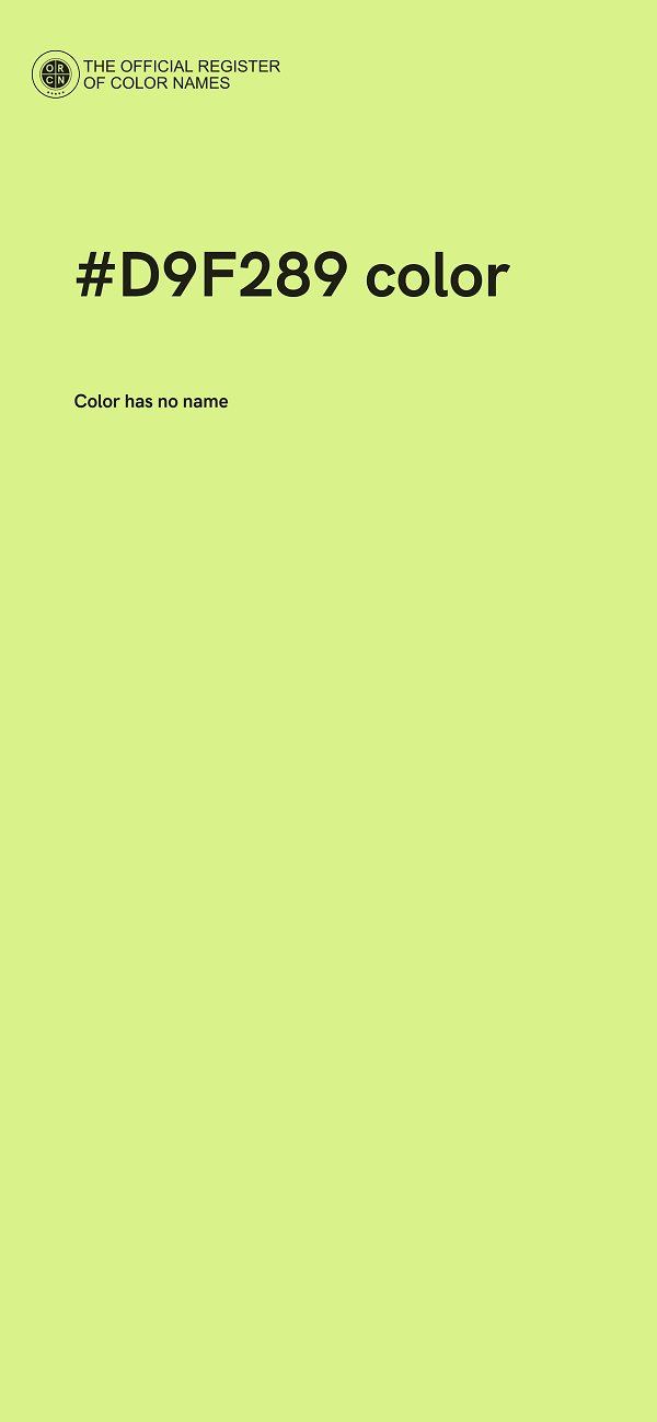 #D9F289 color image