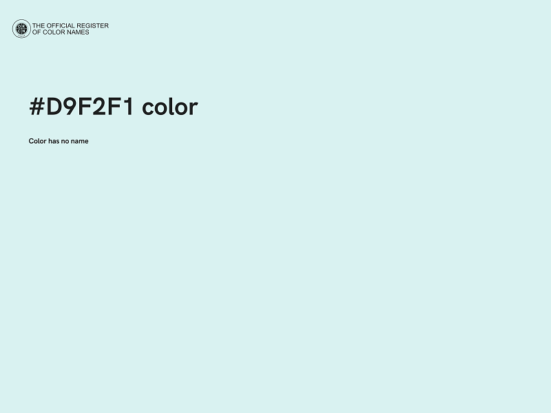 #D9F2F1 color image