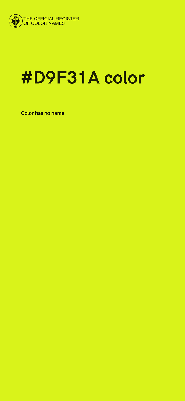 #D9F31A color image