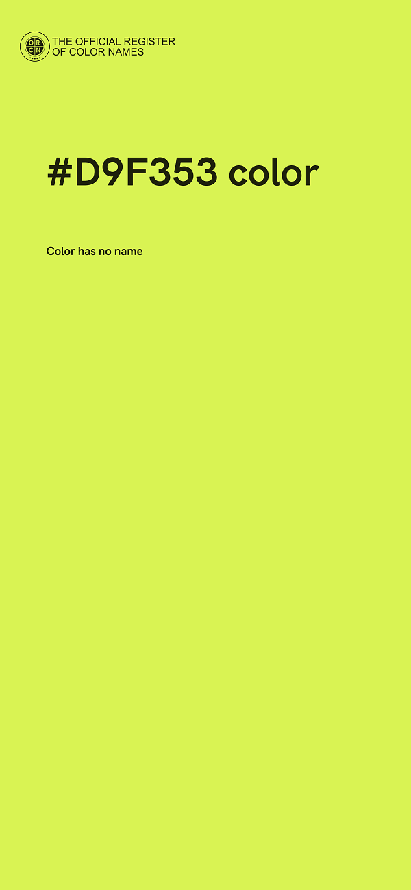 #D9F353 color image