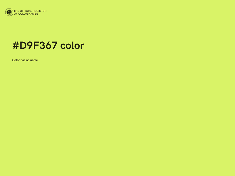 #D9F367 color image