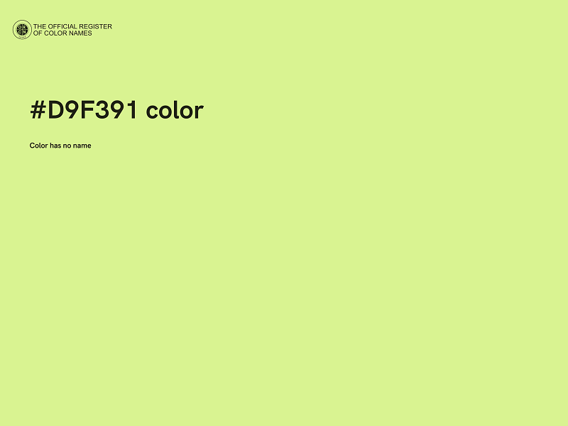 #D9F391 color image