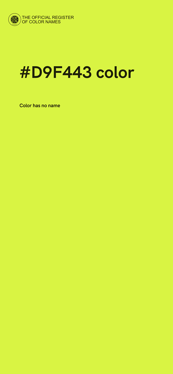 #D9F443 color image