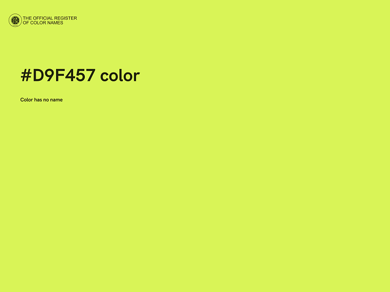 #D9F457 color image