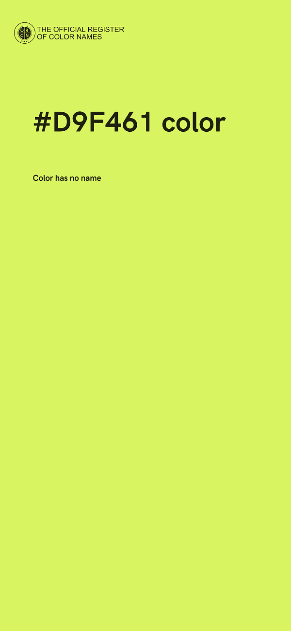 #D9F461 color image