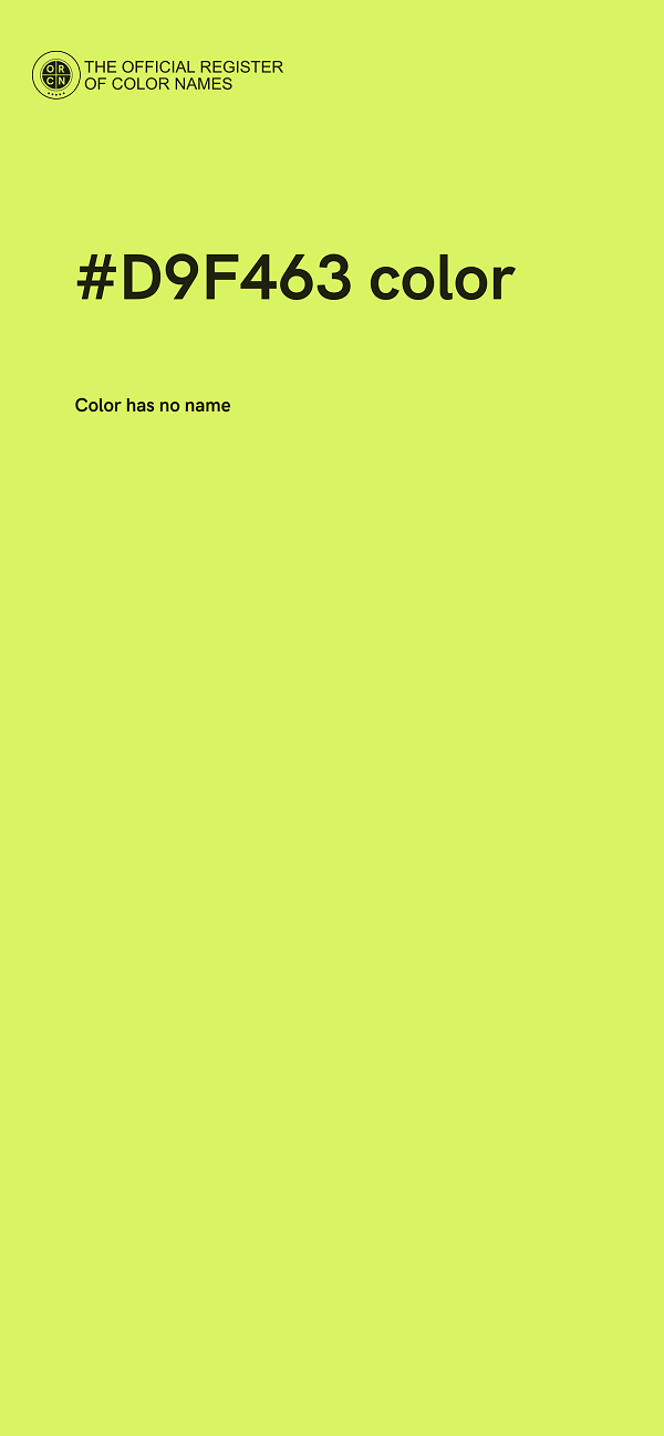 #D9F463 color image