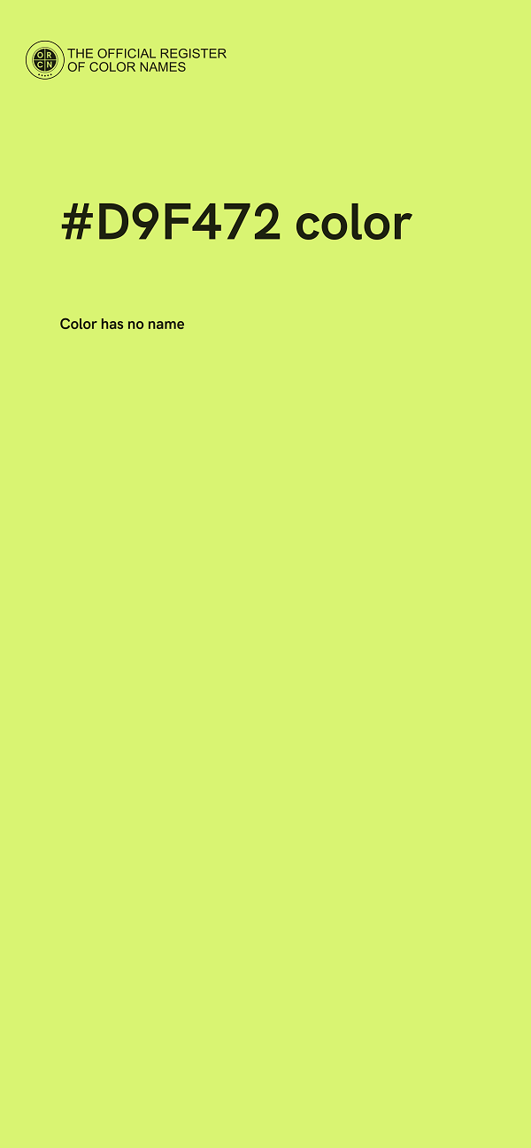 #D9F472 color image