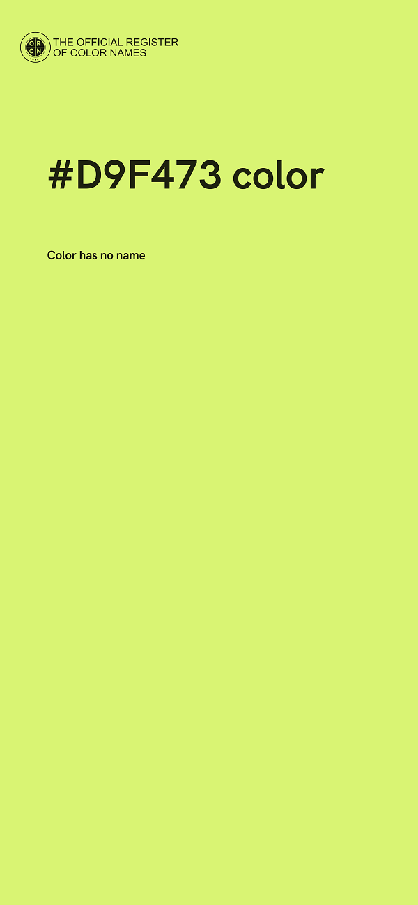 #D9F473 color image