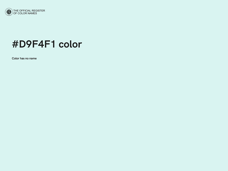 #D9F4F1 color image