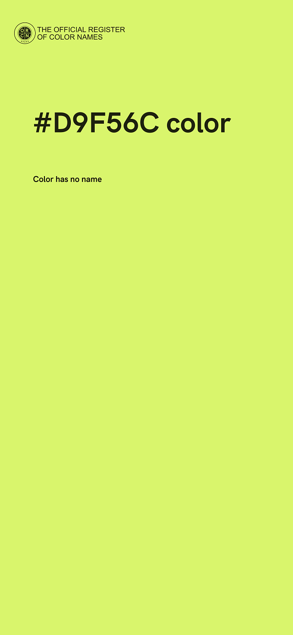 #D9F56C color image