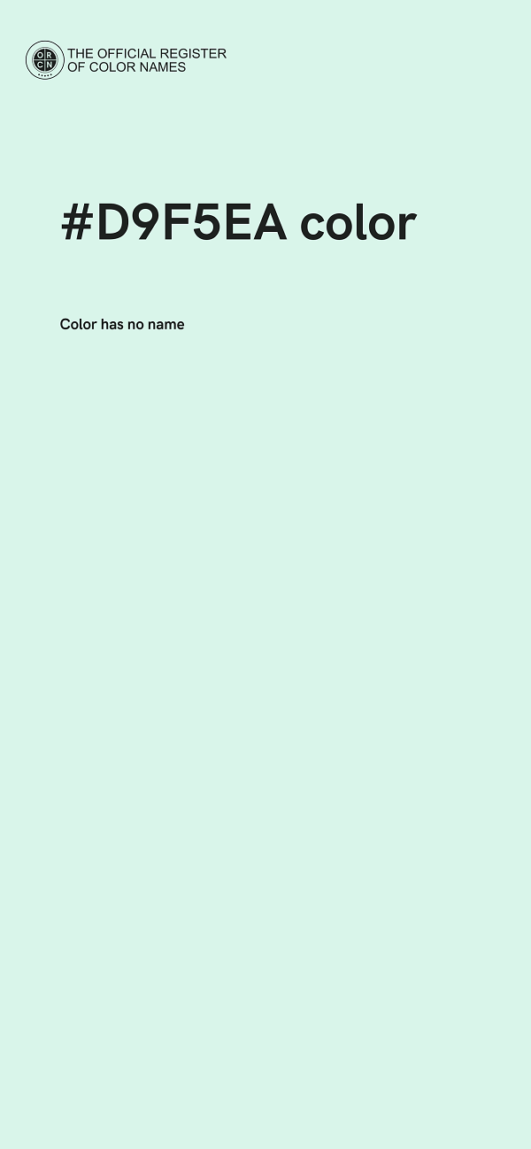 #D9F5EA color image