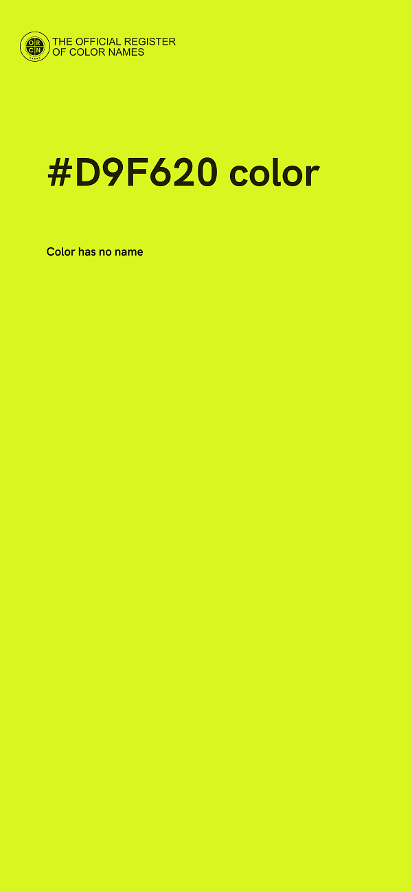 #D9F620 color image