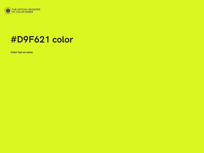 #D9F621 color image