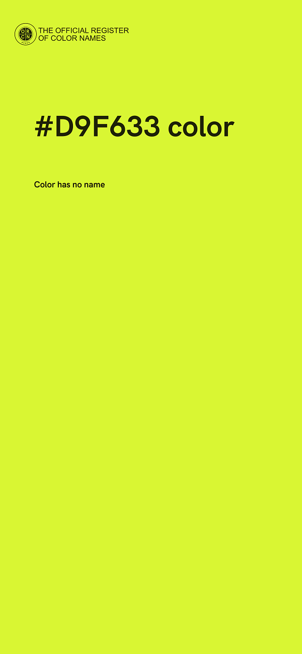#D9F633 color image