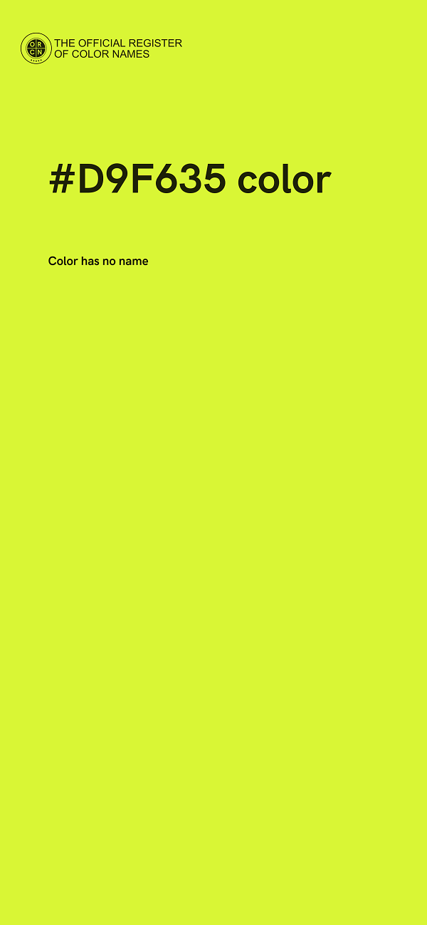 #D9F635 color image