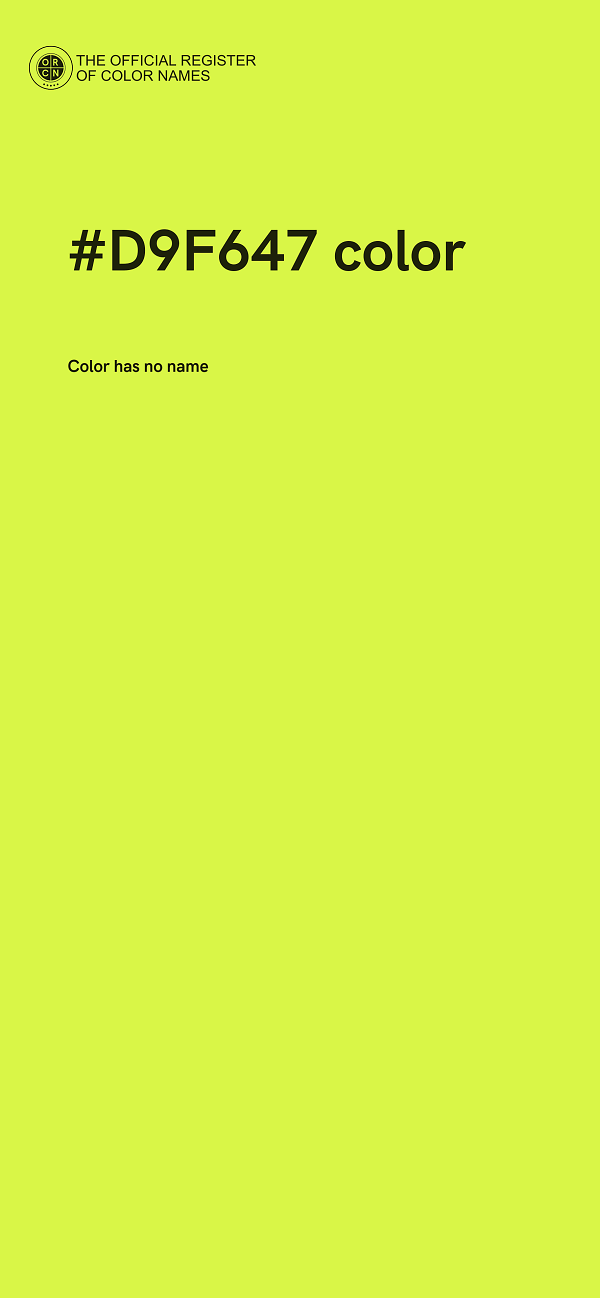 #D9F647 color image