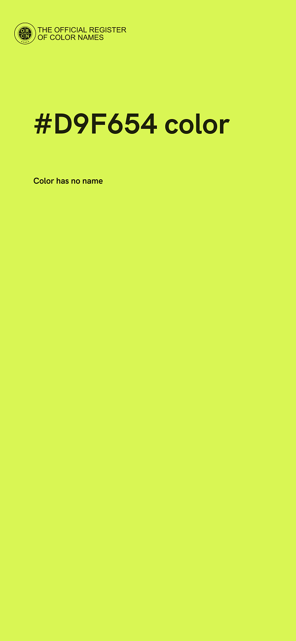 #D9F654 color image