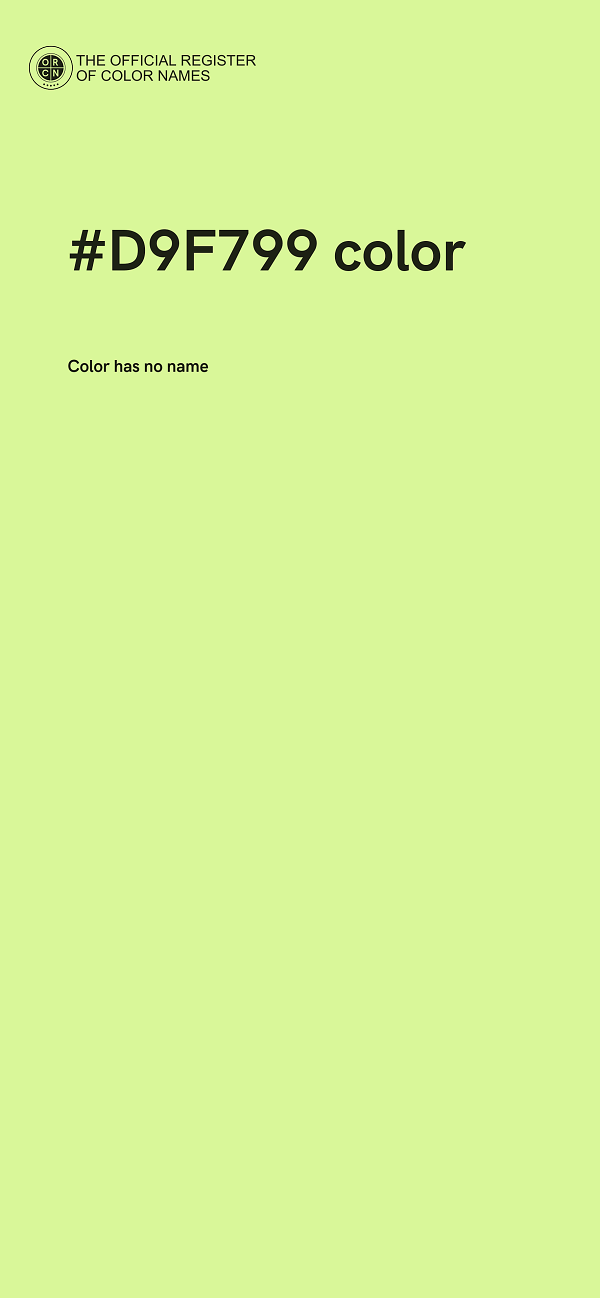 #D9F799 color image