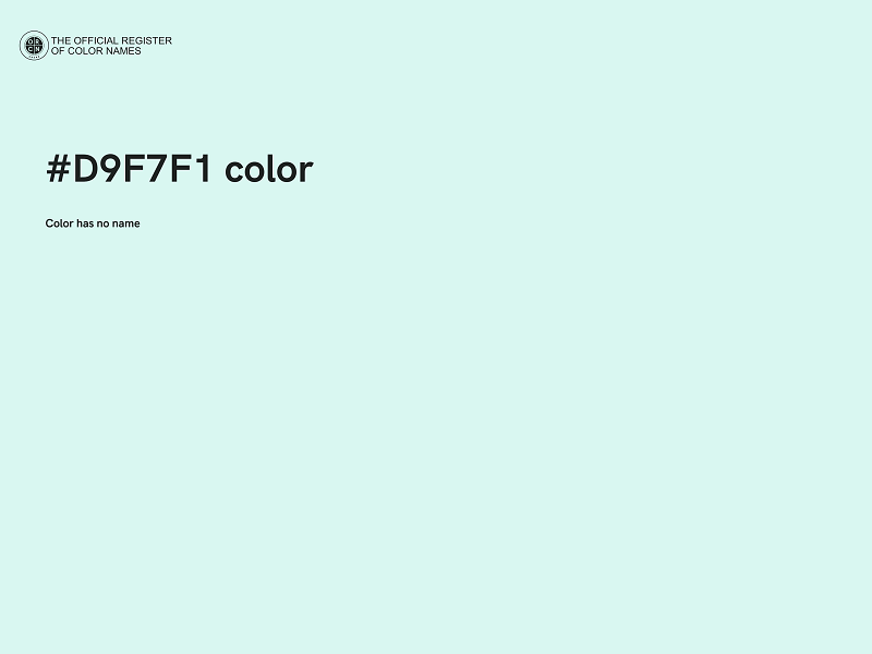 #D9F7F1 color image