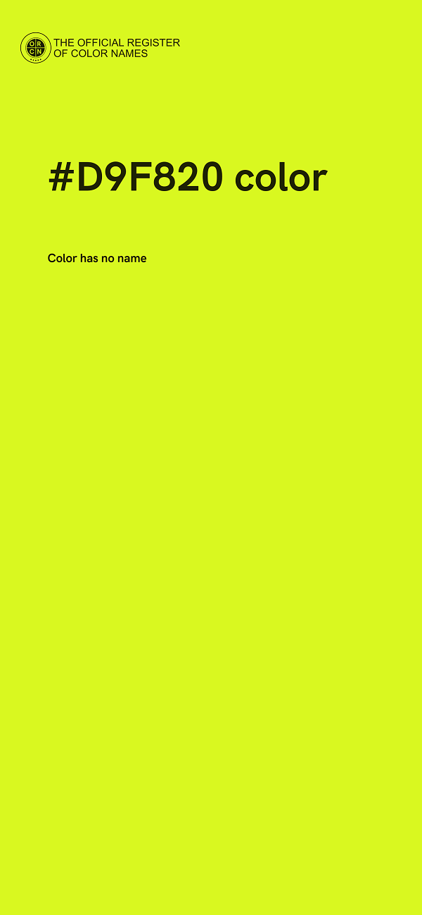 #D9F820 color image