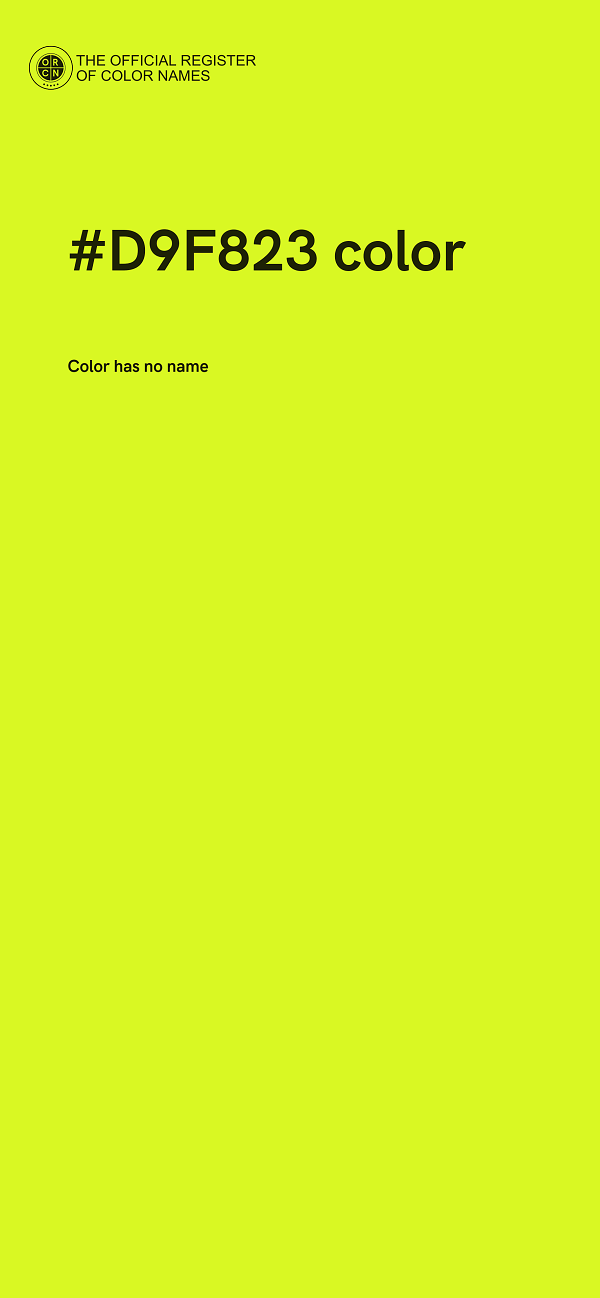 #D9F823 color image