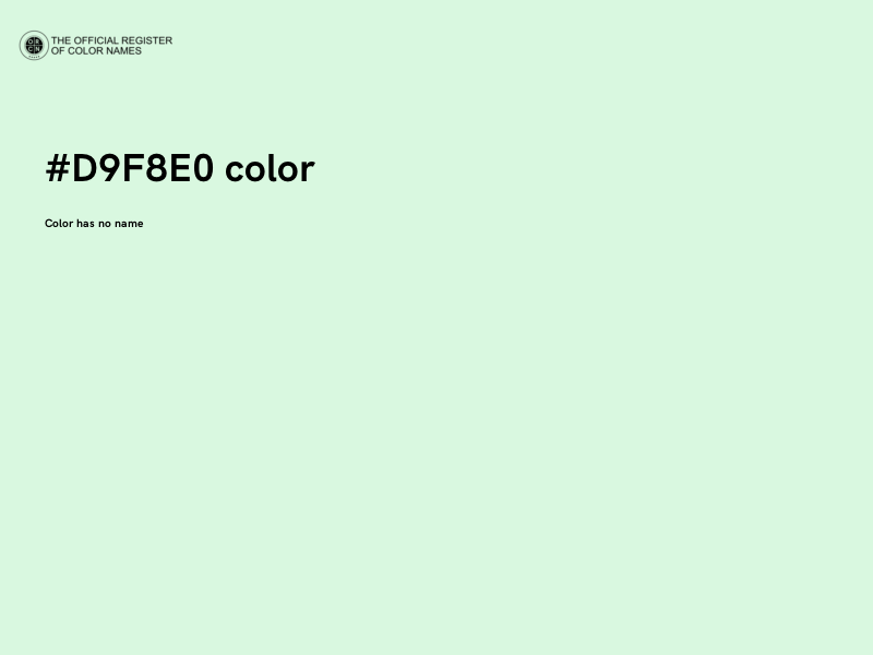 #D9F8E0 color image