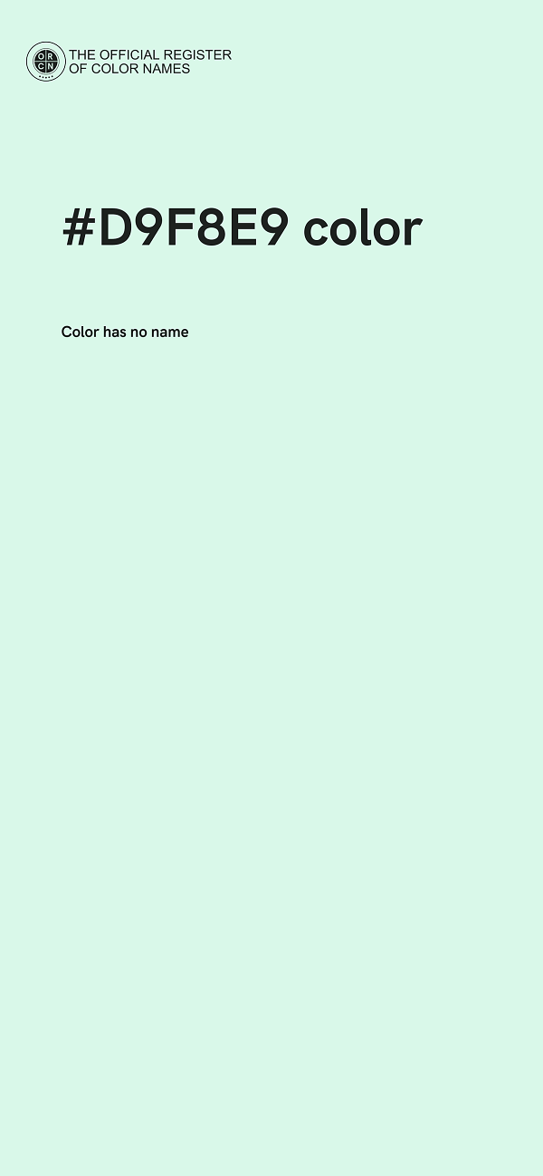 #D9F8E9 color image