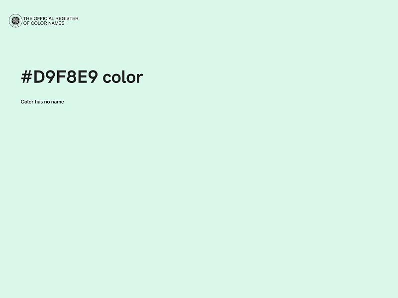 #D9F8E9 color image