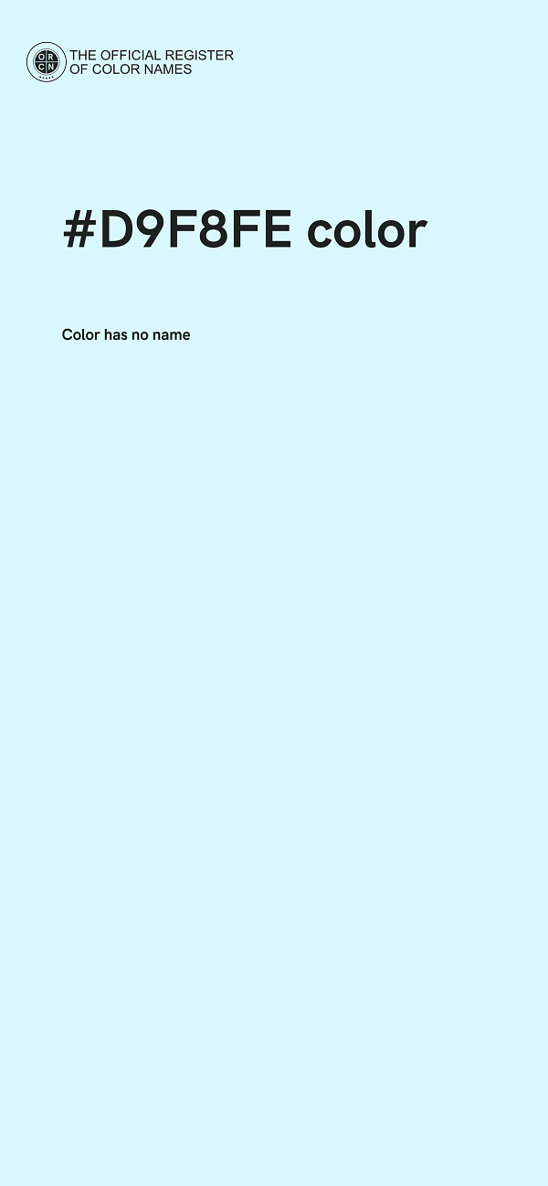 #D9F8FE color image