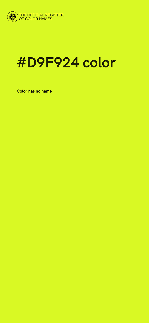 #D9F924 color image