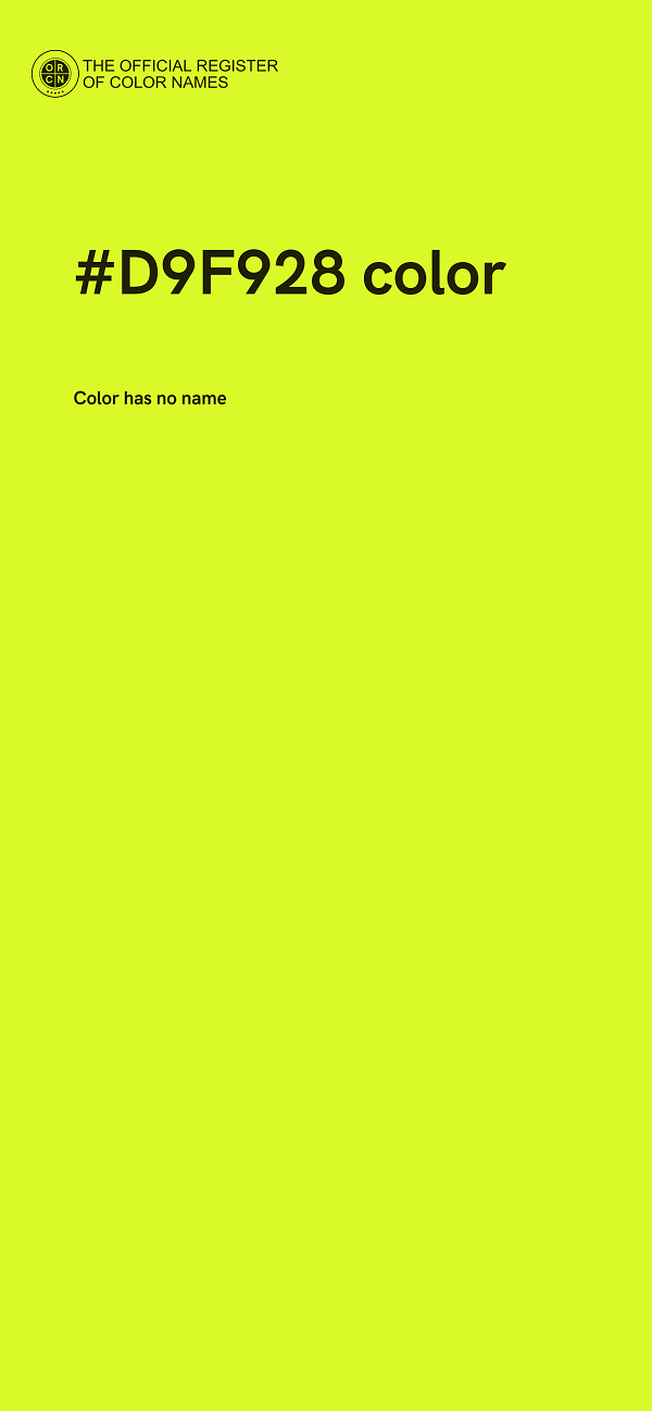 #D9F928 color image