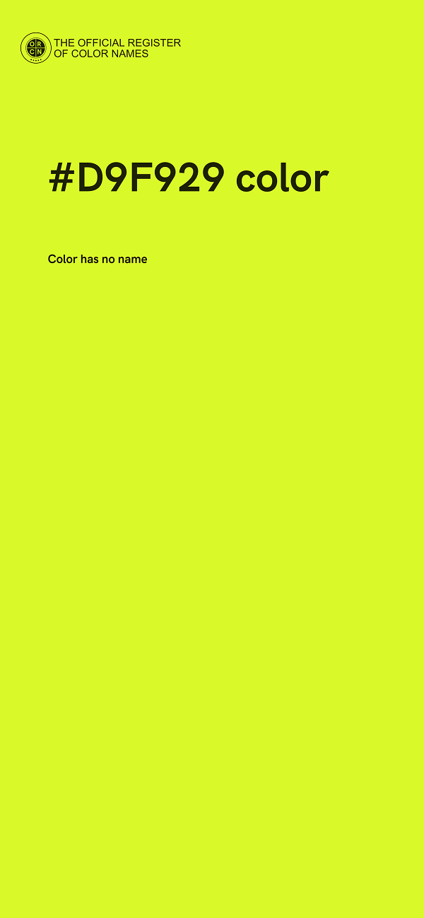 #D9F929 color image