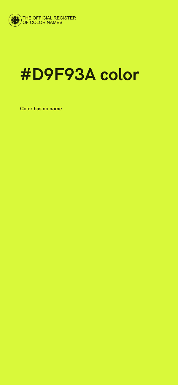 #D9F93A color image