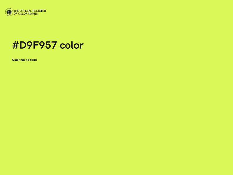 #D9F957 color image