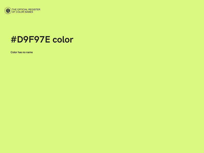 #D9F97E color image
