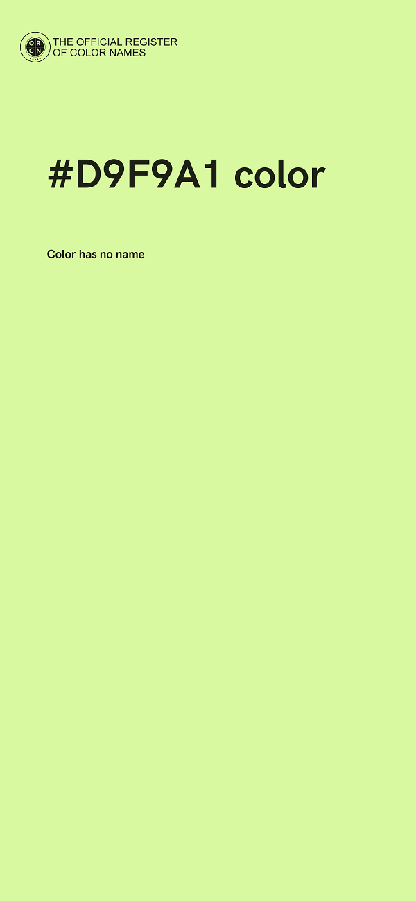 #D9F9A1 color image