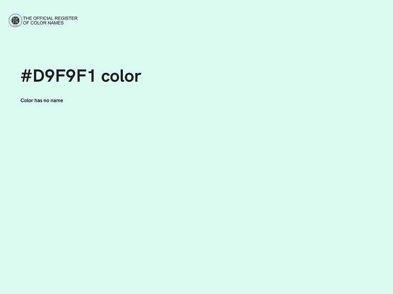 #D9F9F1 color image