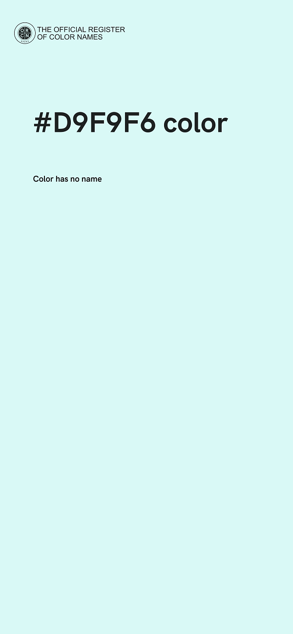 #D9F9F6 color image