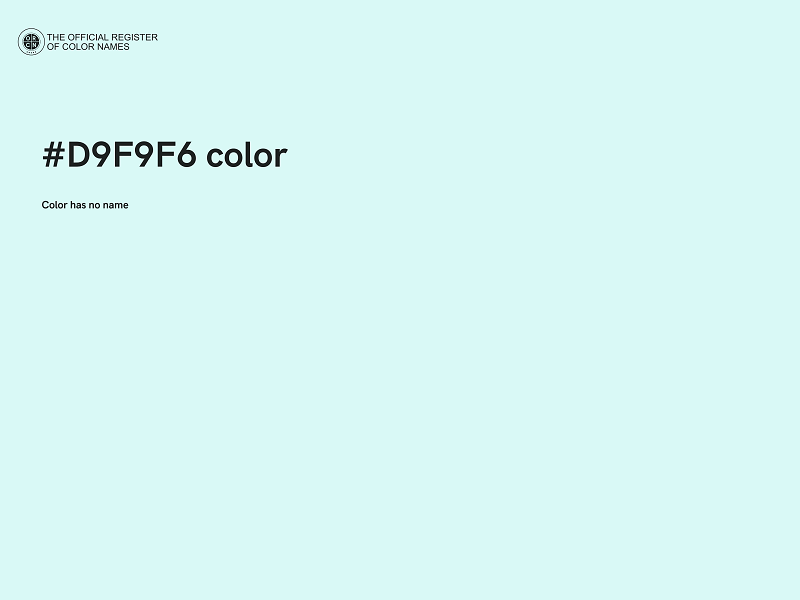 #D9F9F6 color image