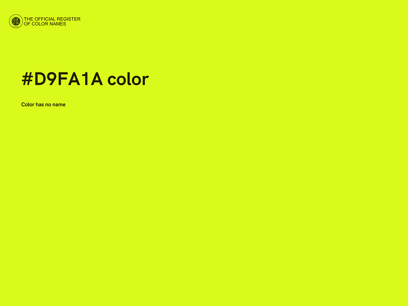 #D9FA1A color image