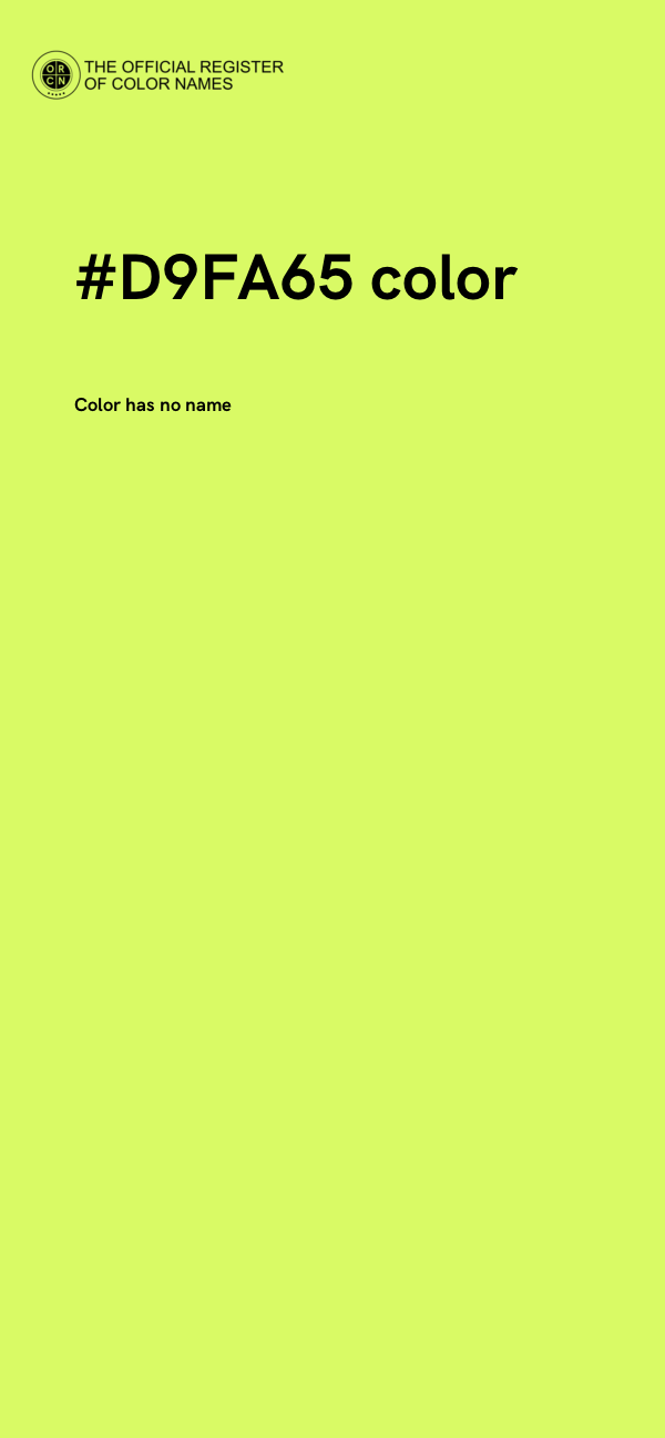 #D9FA65 color image