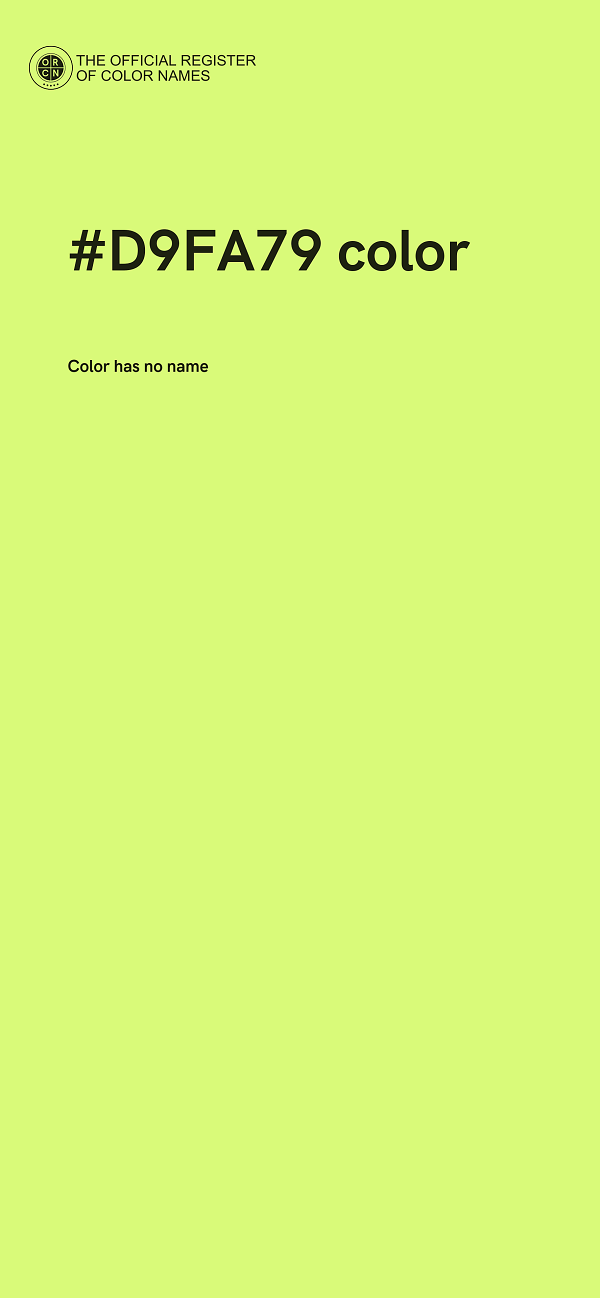 #D9FA79 color image