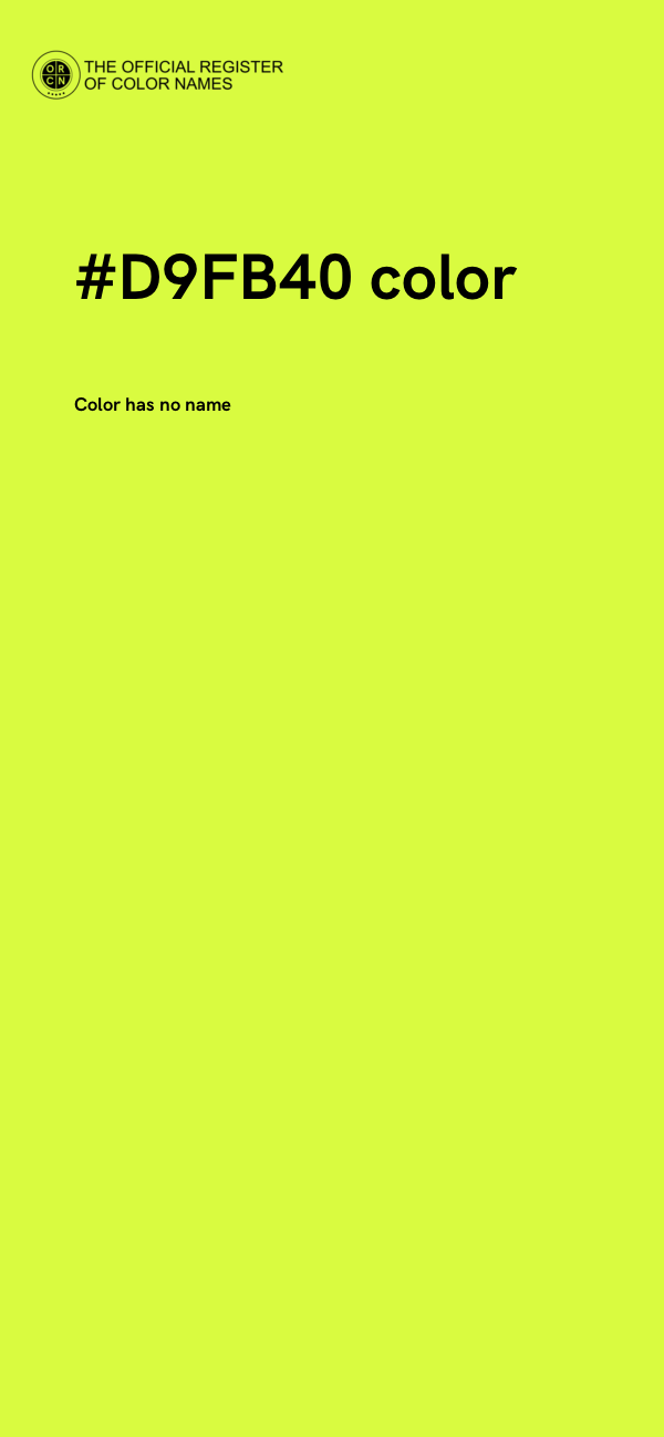 #D9FB40 color image