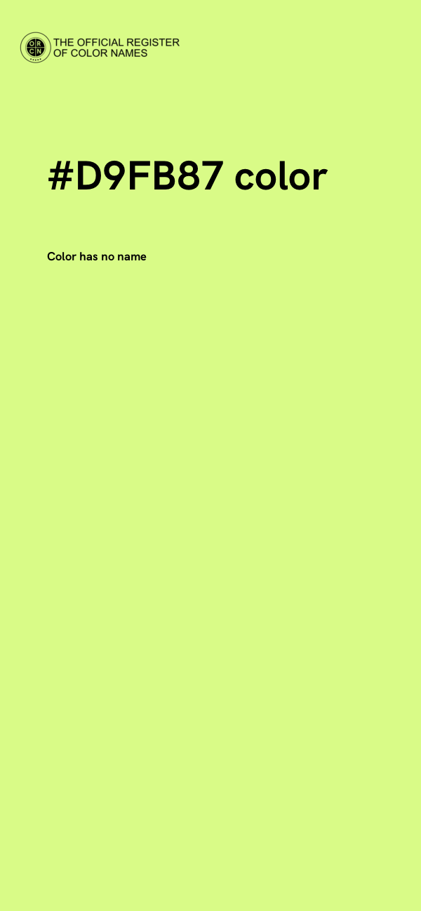 #D9FB87 color image