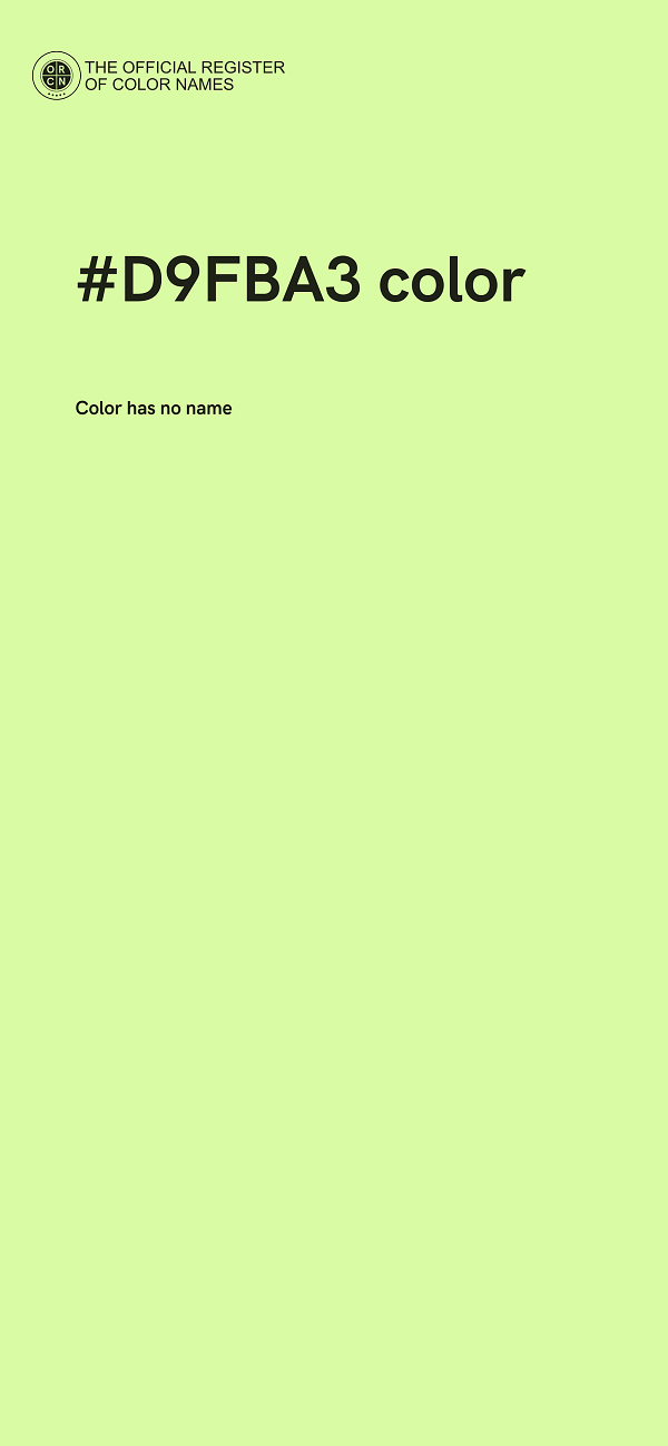 #D9FBA3 color image