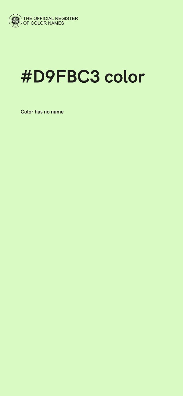 #D9FBC3 color image