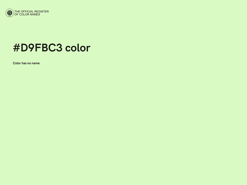#D9FBC3 color image