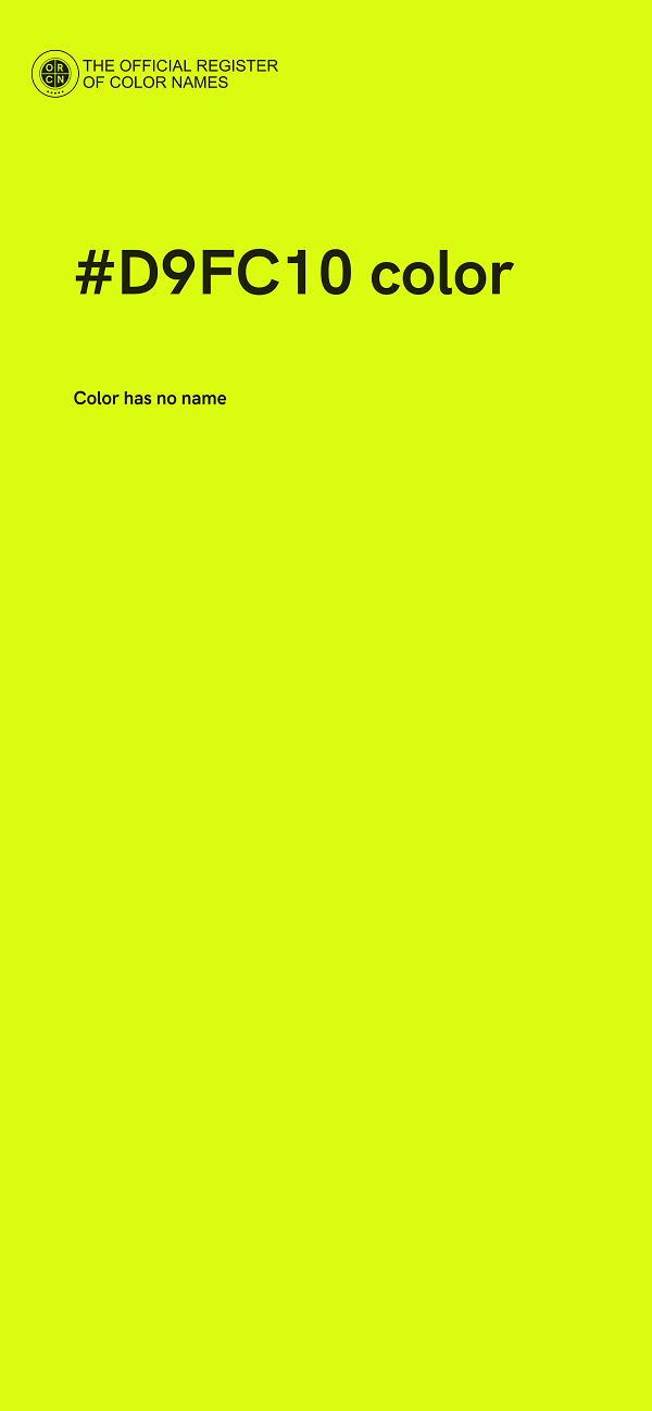 #D9FC10 color image