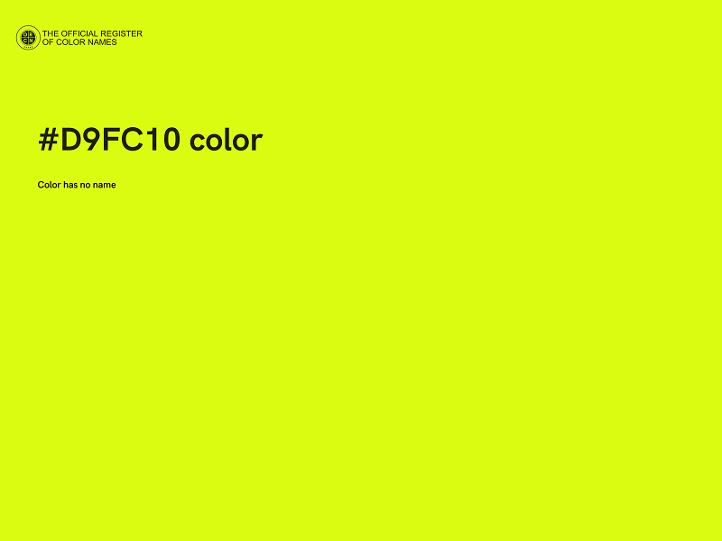 #D9FC10 color image
