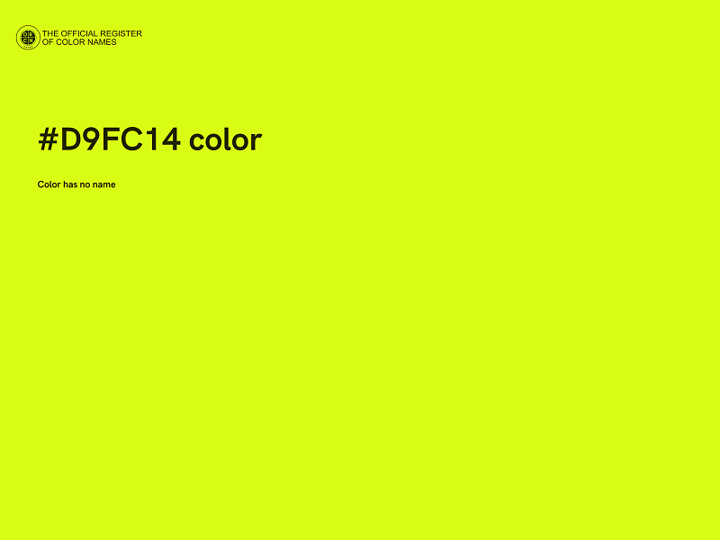 #D9FC14 color image